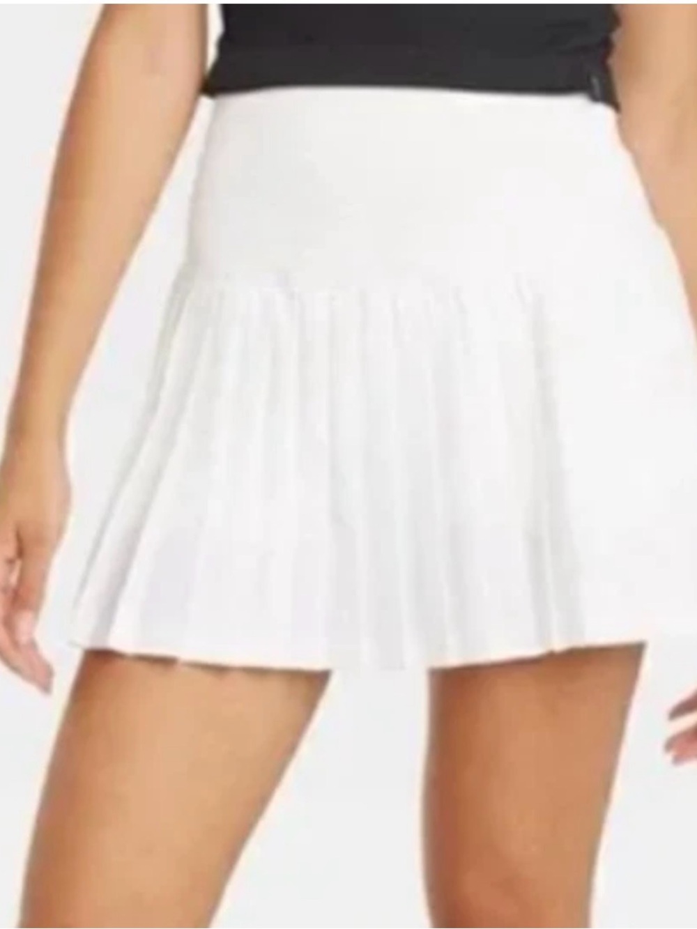 JoyLab White Pleated Mini Tennis Skirt